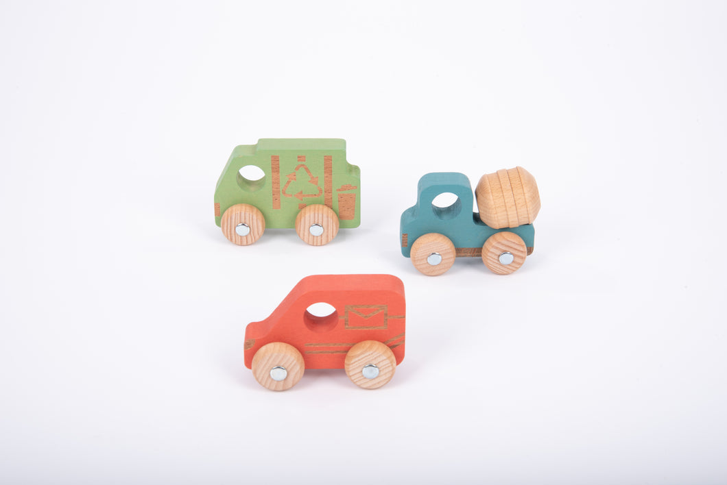 Wooden Community Vehicles (3pk)