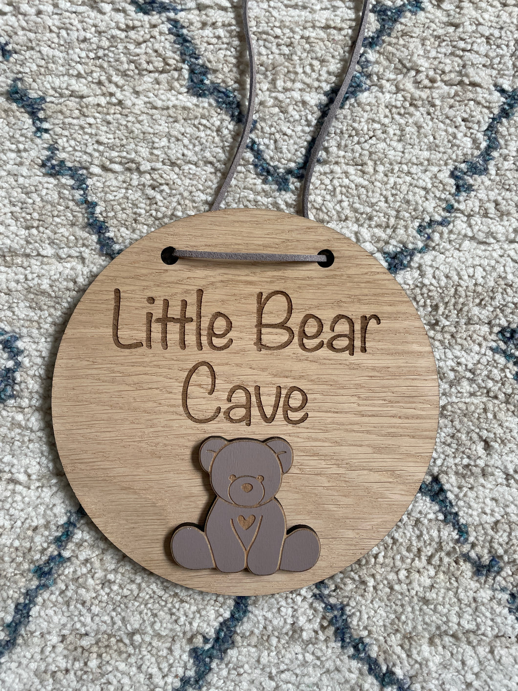 Personalised Hanging Sign - Bear