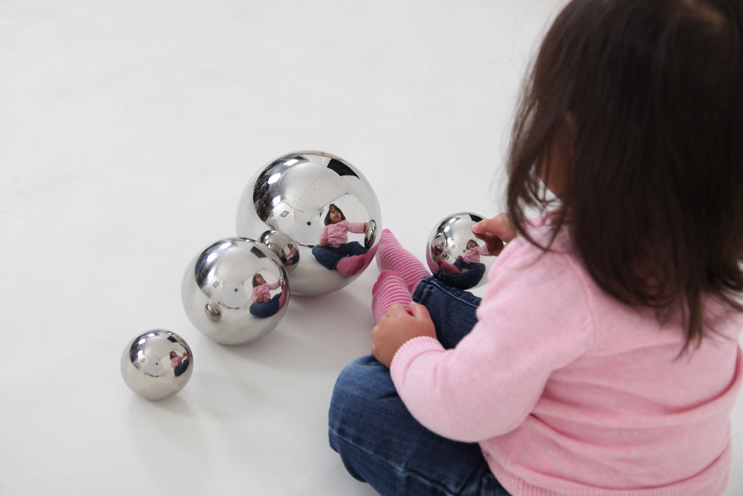 Sensory Reflective Silver Balls