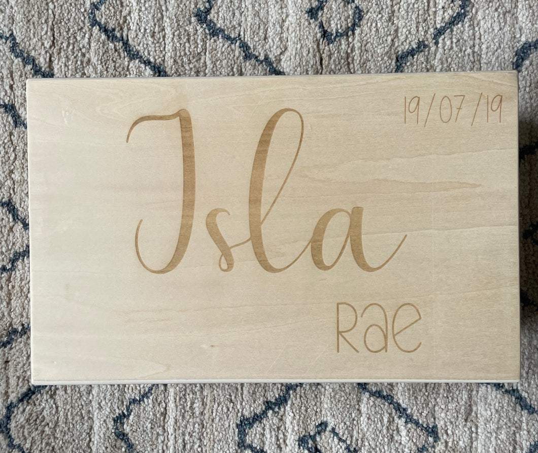 Wooden Keepsake Box