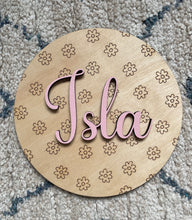 Load image into Gallery viewer, Daisy Personalised Round Door/Wall Sign
