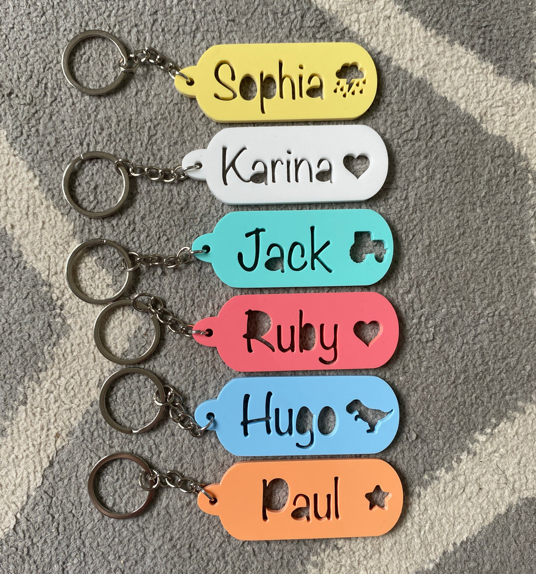 Personalised Acrylic Keyring