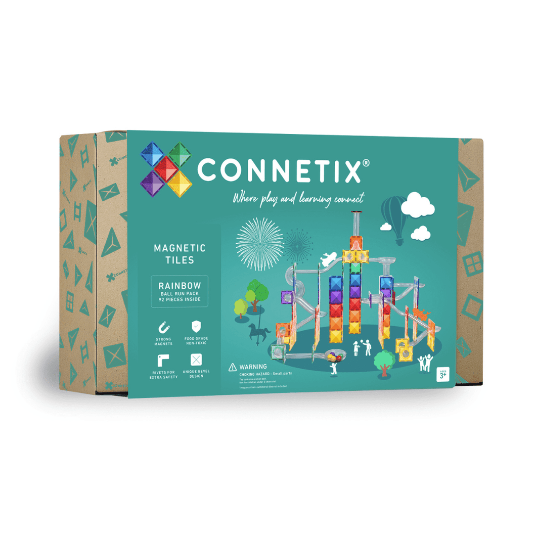 Connetix Rainbow Ball Run 92pc